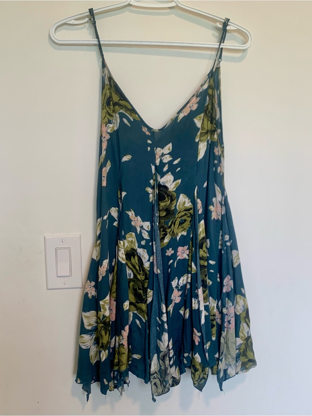 Intimately Free People Alyson Slip Dress Floral Blue Fairy Feminine size Small